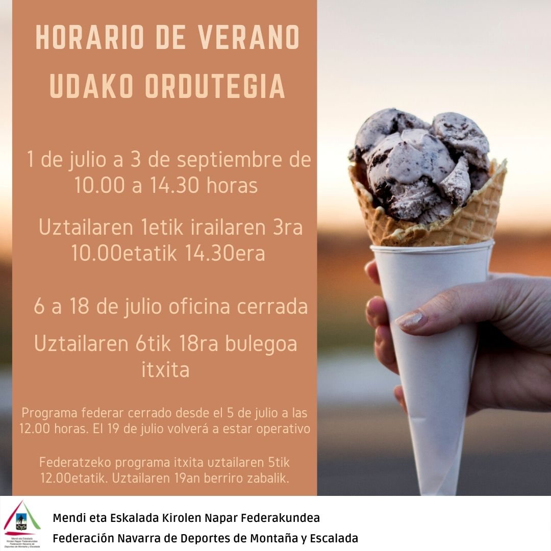 HORARIO DE VERANO